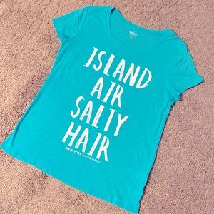 WORN ONCE Ny&Co Salty Hair Don’t Care Beach Shirt